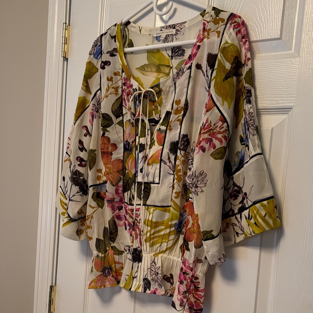 Daniel Rainn Multicolor Floral Blouse - Picture 3 of 4